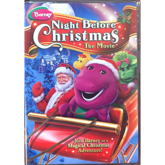 Barney Night Before Christmas NEW DVD Kids Holiday Movie Santa Claus Music - Picture 1 of 3